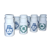 Lot of 7 apothecary jars, spice bottles