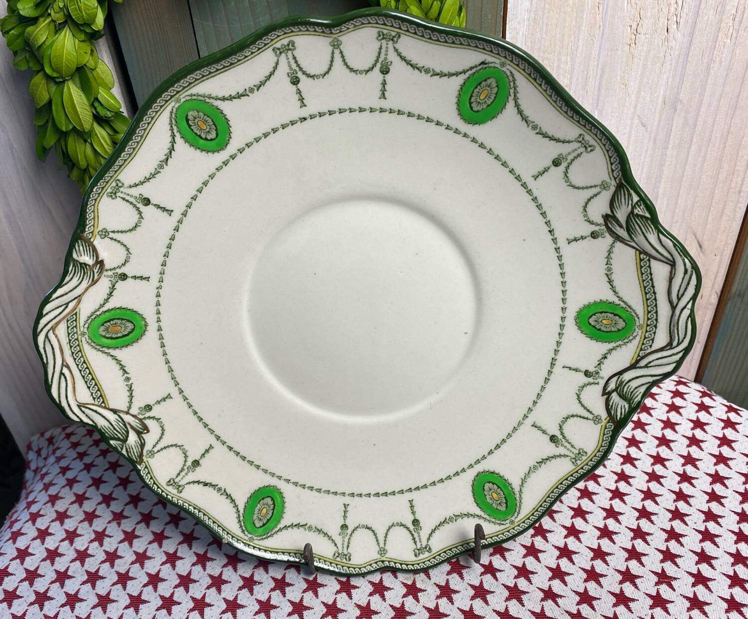 Antique Royal Doulton Earthenware Cake Plate