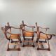 Set of Three Renaissance Style Armchairs, 19th Century