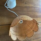 Hanging lamp wicker flower