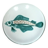 Vintage ceramic plate signed Robert Picault Vallauris