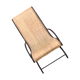 Fauteuil fer forgé et osier tressé