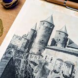 Heliogravure of Metz, vintage printed in 1926.