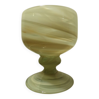 Old Moorish Vase in Marbled Glass by Bob le Gleis