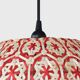 Red Rattan Pendant Light