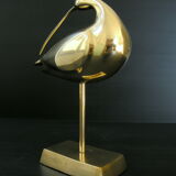 Vintage decorative bird 1970 brass