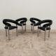 Set of 4 vintage 1970s design dining chairs modernariato.