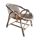 Adult rattan shell armchair