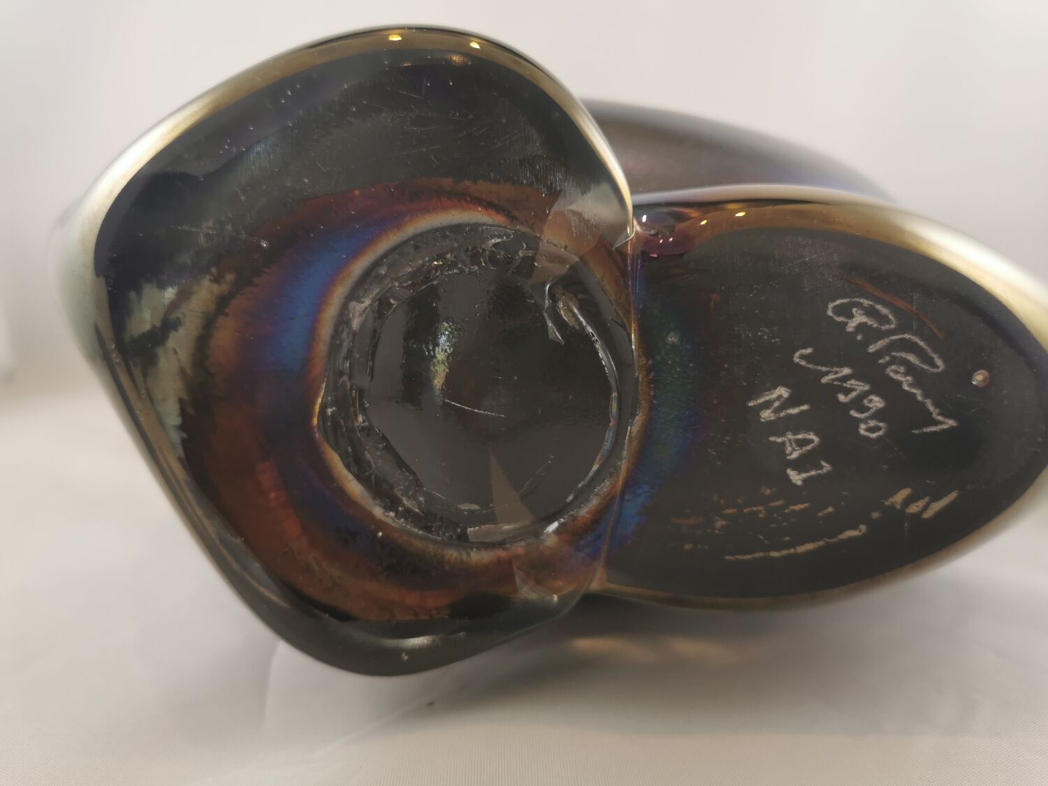 "Cord foot" vase, signed Robert Pierini, 1990s