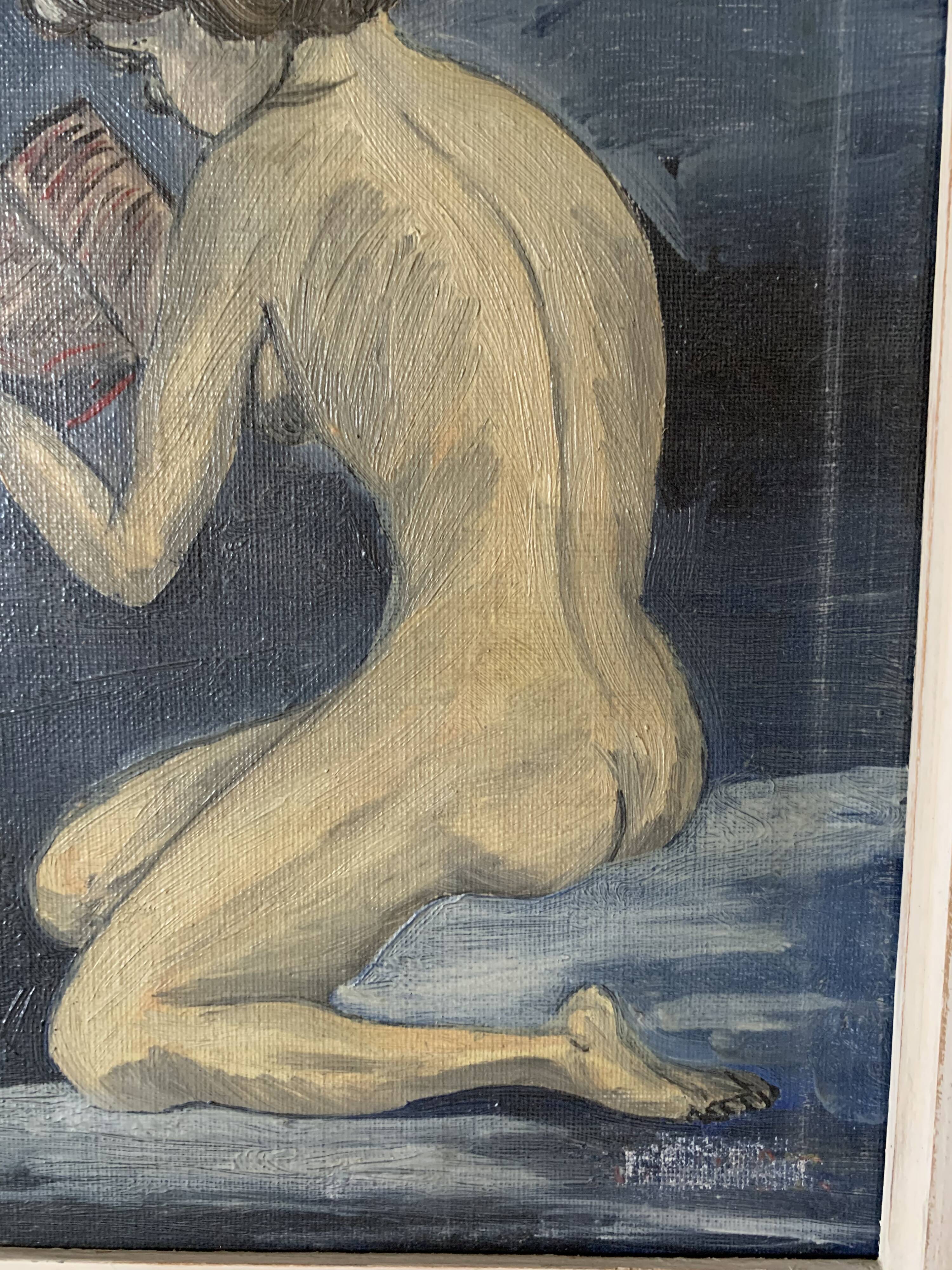 Oil on canvas painting