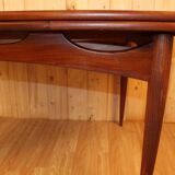 Scandinavian extendable teak table