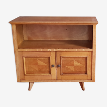 1960s vintage wood bar cabinet