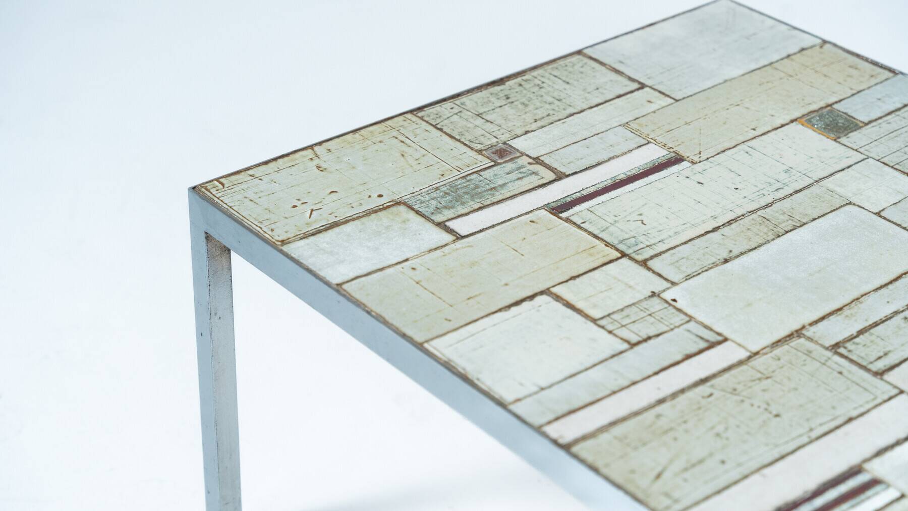 Mid-Century Mosaic Coffee Table attributed to Pia Manu, 1970s
