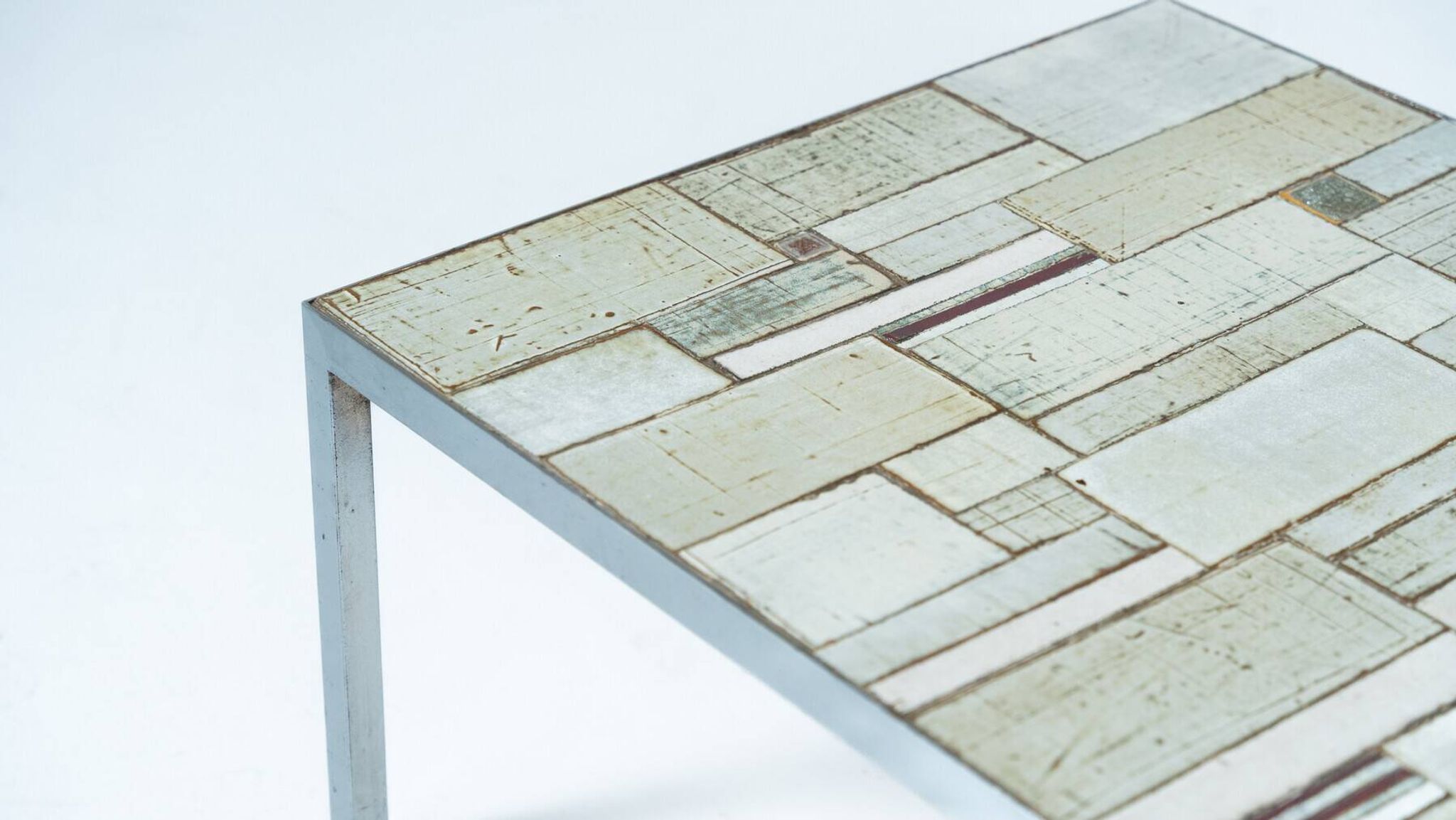 Mid-Century Mosaic Coffee Table attributed to Pia Manu, 1970s