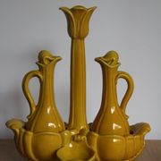 Servant oil and vinegar in earthenware Bassano Italy