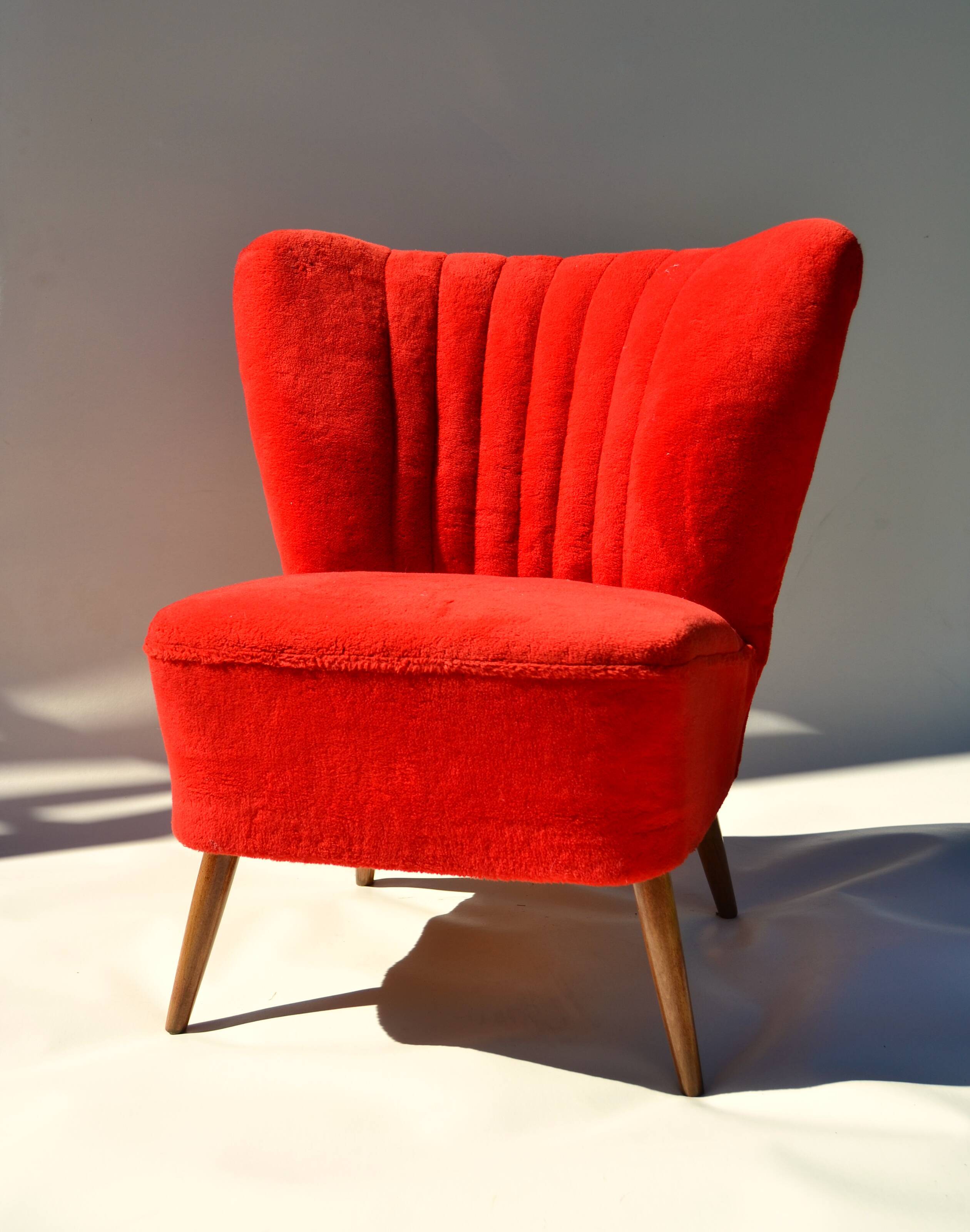 Red armchair 60s