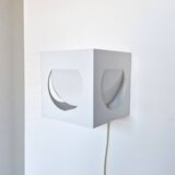 White metal wall sconce by Shogo Suzuki for Orno, Finland 1960's