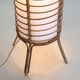 Lampe de sol en rotin vintage française