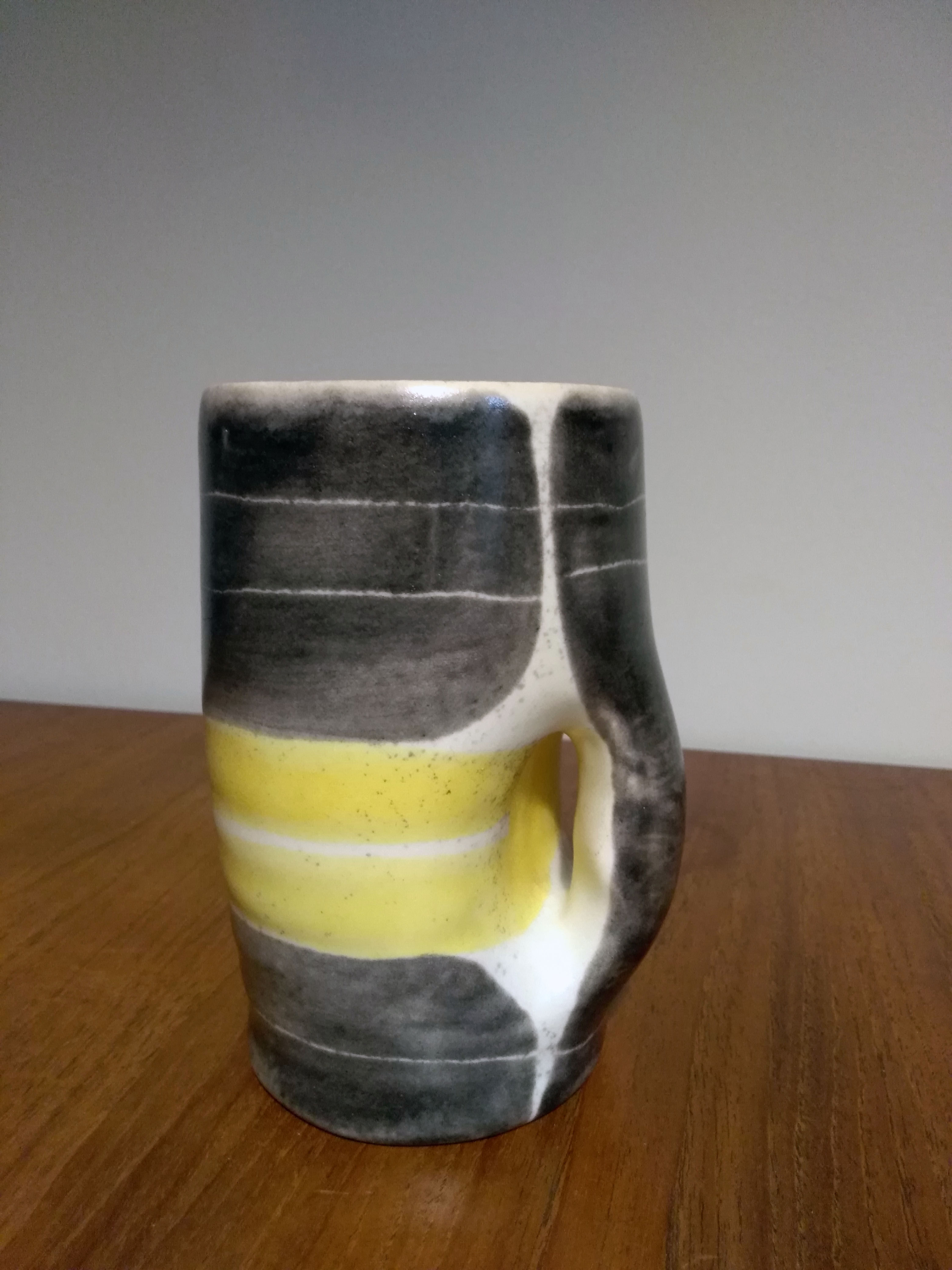 Ceramic mug by Mado Jolain 50s