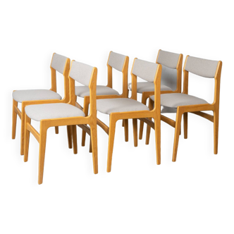 Set of 6 Oak Danish Chairs by Erik Buch for Anderstrup Stolefabrik