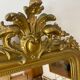 Large mirror with pediment XVIII eme gilded  86x150cm