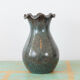 Blue grey Accolay vase in glazed ceramic, with hallmark