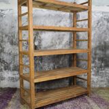 Shelf scale 5 shelves in natural wood