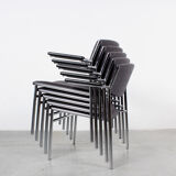 Stackable lounge armchairs by Gijs van der Sluis
