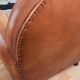 Tawny vintage leather club chair