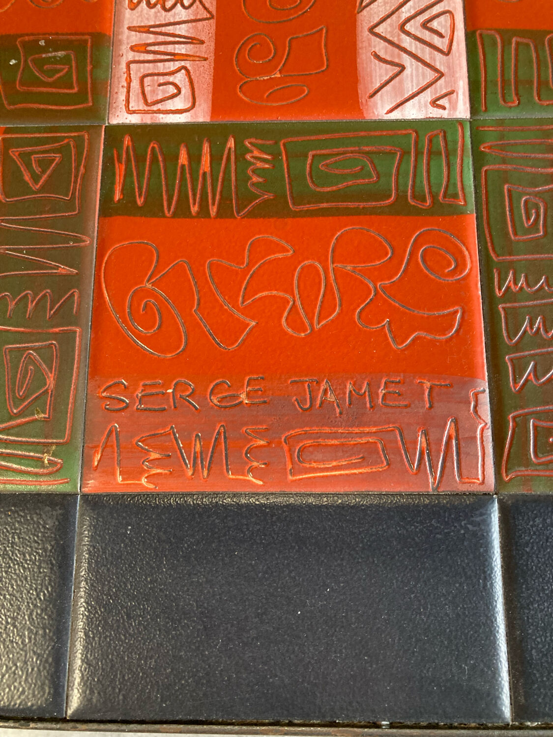 Serge Jamet vintage coffee table