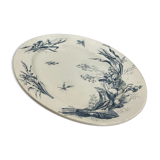 Oval flat terre de fer lunéville