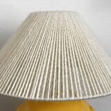Vintage St Clément ceramic lamp with wool shade