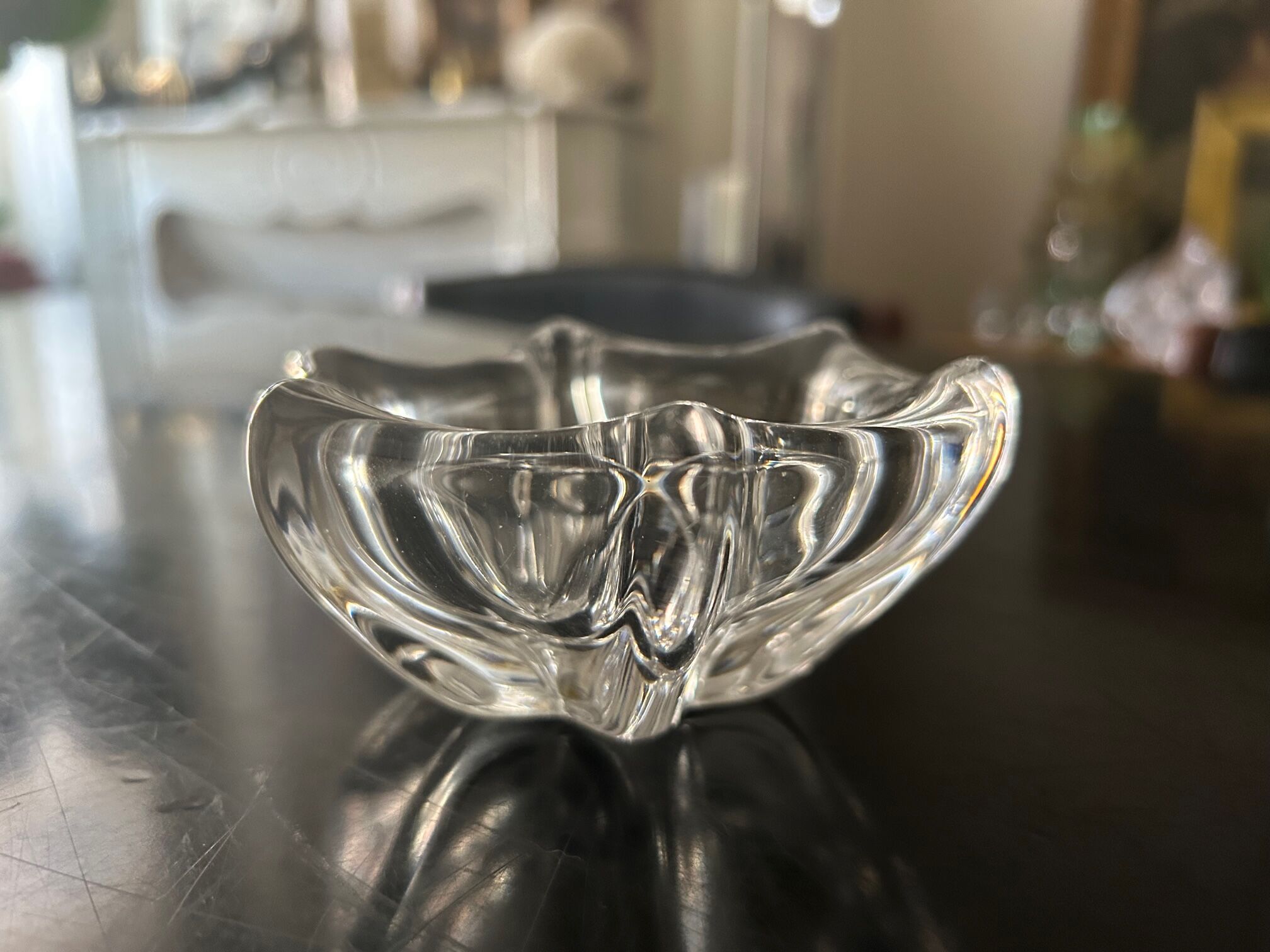 Cendrier en cristal daum 1970