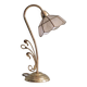 Vintage table lamp brass and Capiz, Massive Belgium