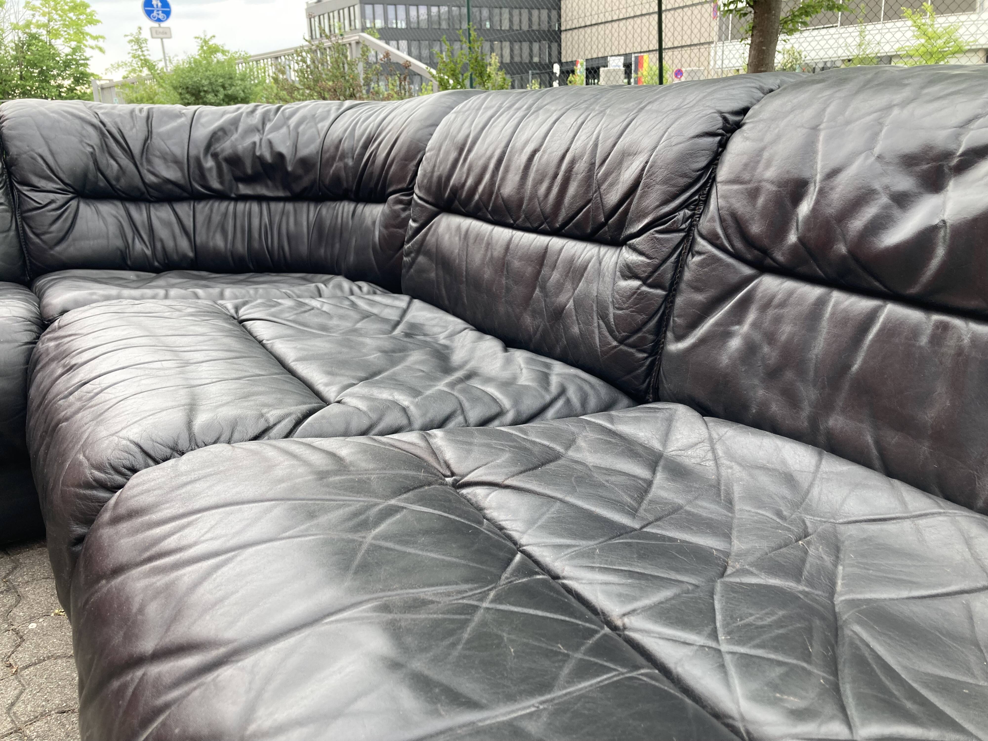 Dreipunkt International Modular Leather Sofa
