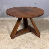 Brutalist Wabi Sabi Coffee Table Rustic Oak
