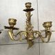 Pair of 5-light gold wall candlesticks