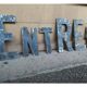 Entry into letters metal vintage
