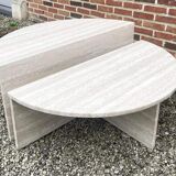 Table basse en travertin, Up&up ronde