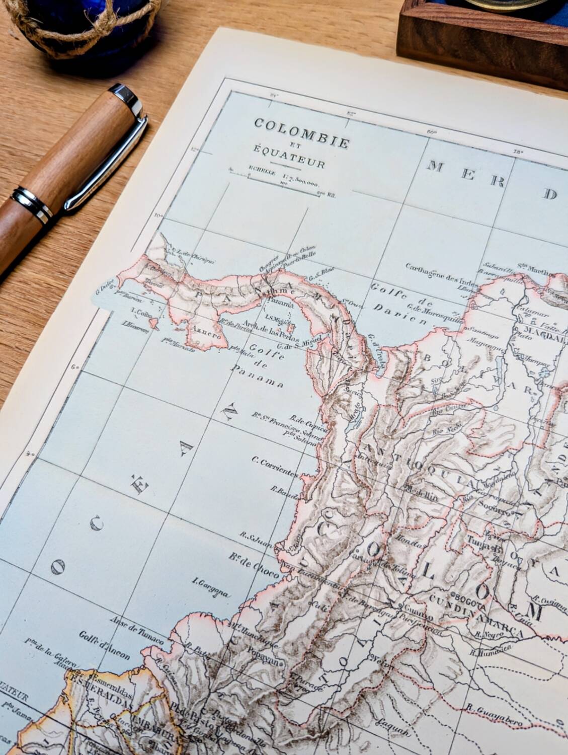 Printed in 1887, Colombia and Ecuador.