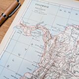 Imprimée en 1887, Colombie et Equateur.