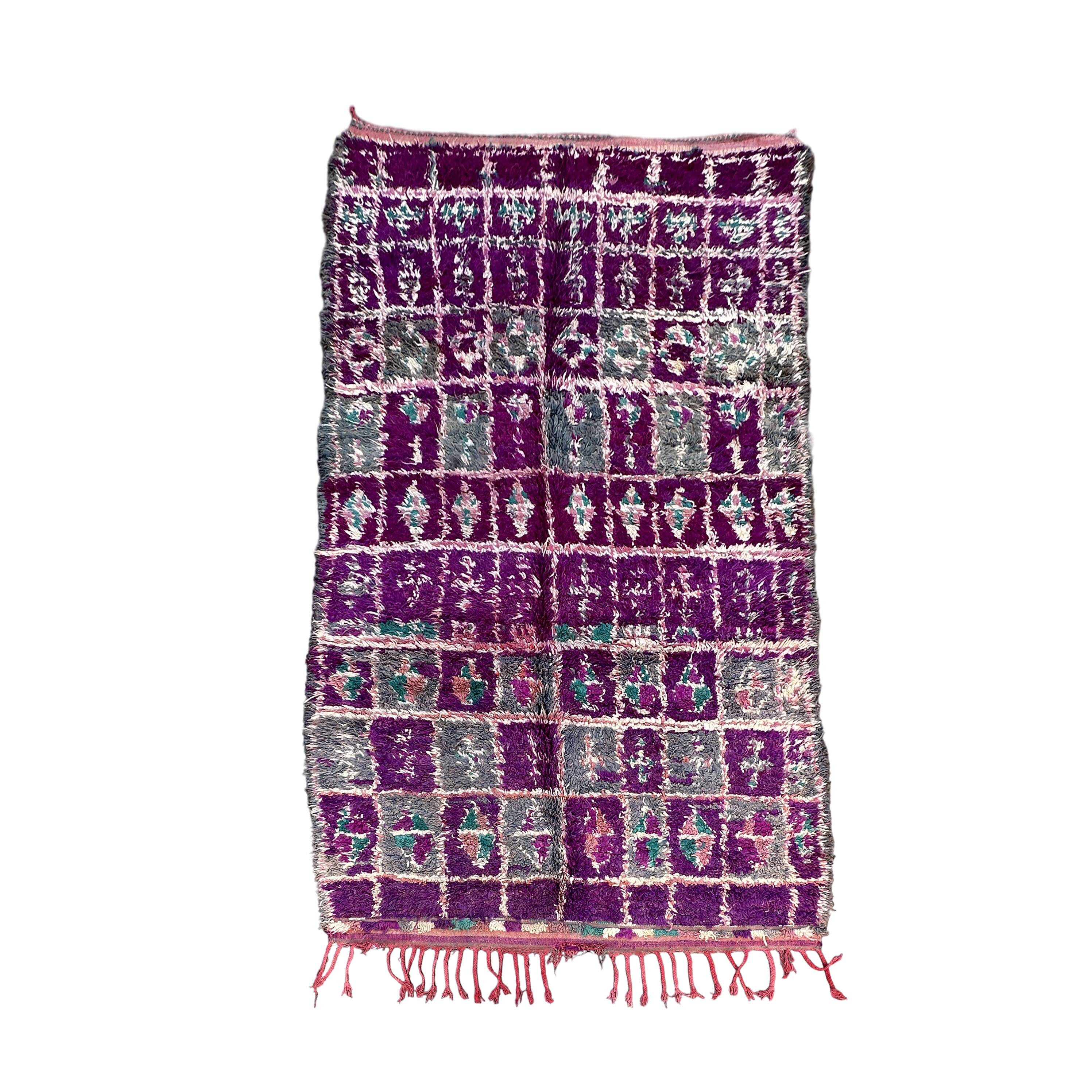 Moroccan Talsint purple rug - 193 x 324 cm