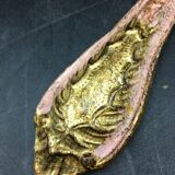 Venetian wooden hand-facing mirror