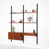 Teak shelving unit, Danish design, 1960s, production: Denmark