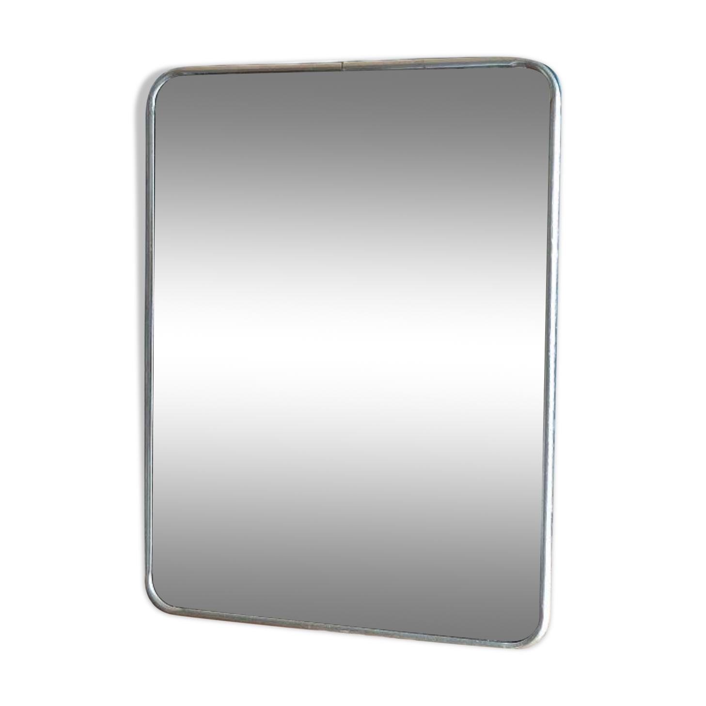 Miroir barbier entourage métal