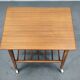 1960s Danish Modern Teak Serving Cart on Wheels