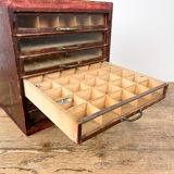 Antique french sewing thread store cabinet Gutermann