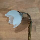 Wall lamp art deco bronze tulip glass paste dp 122365
