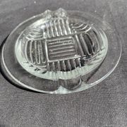 2 cendriers art déco verre