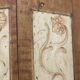 Painted folk art bridal wardrobe 1806